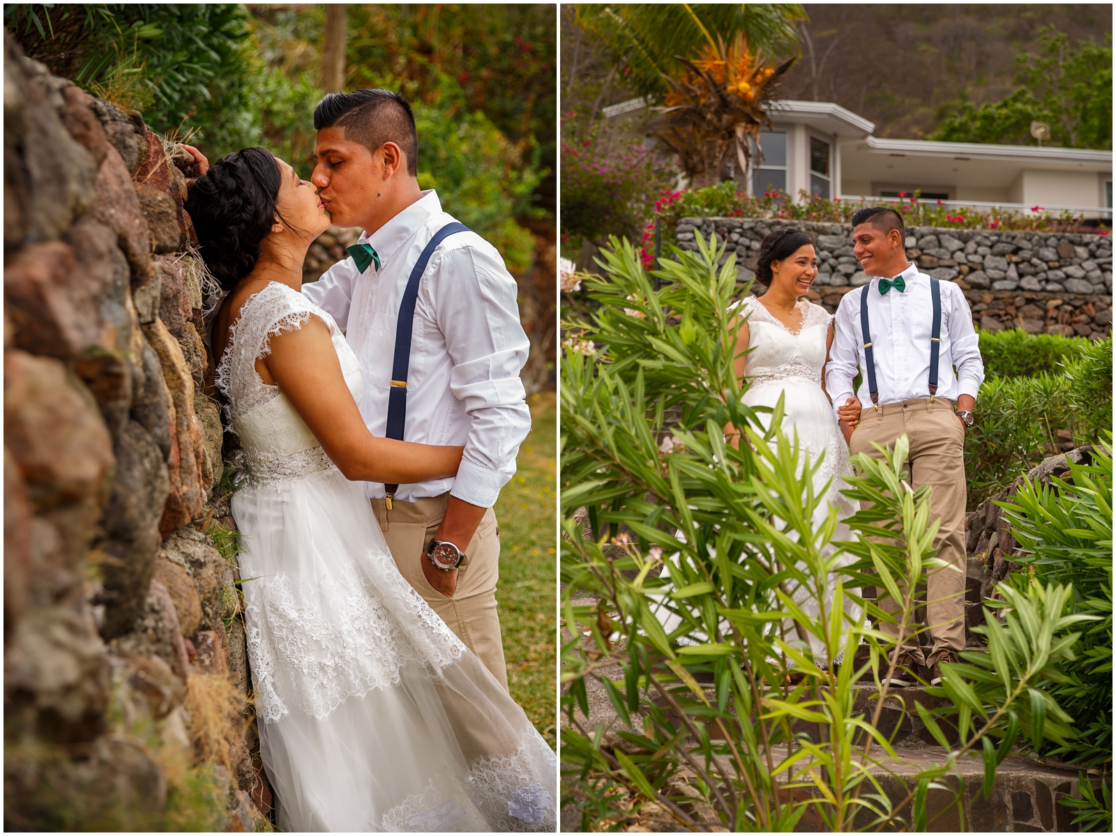 Epic airbnb venue in Nicaragua for this couple's small wedding.