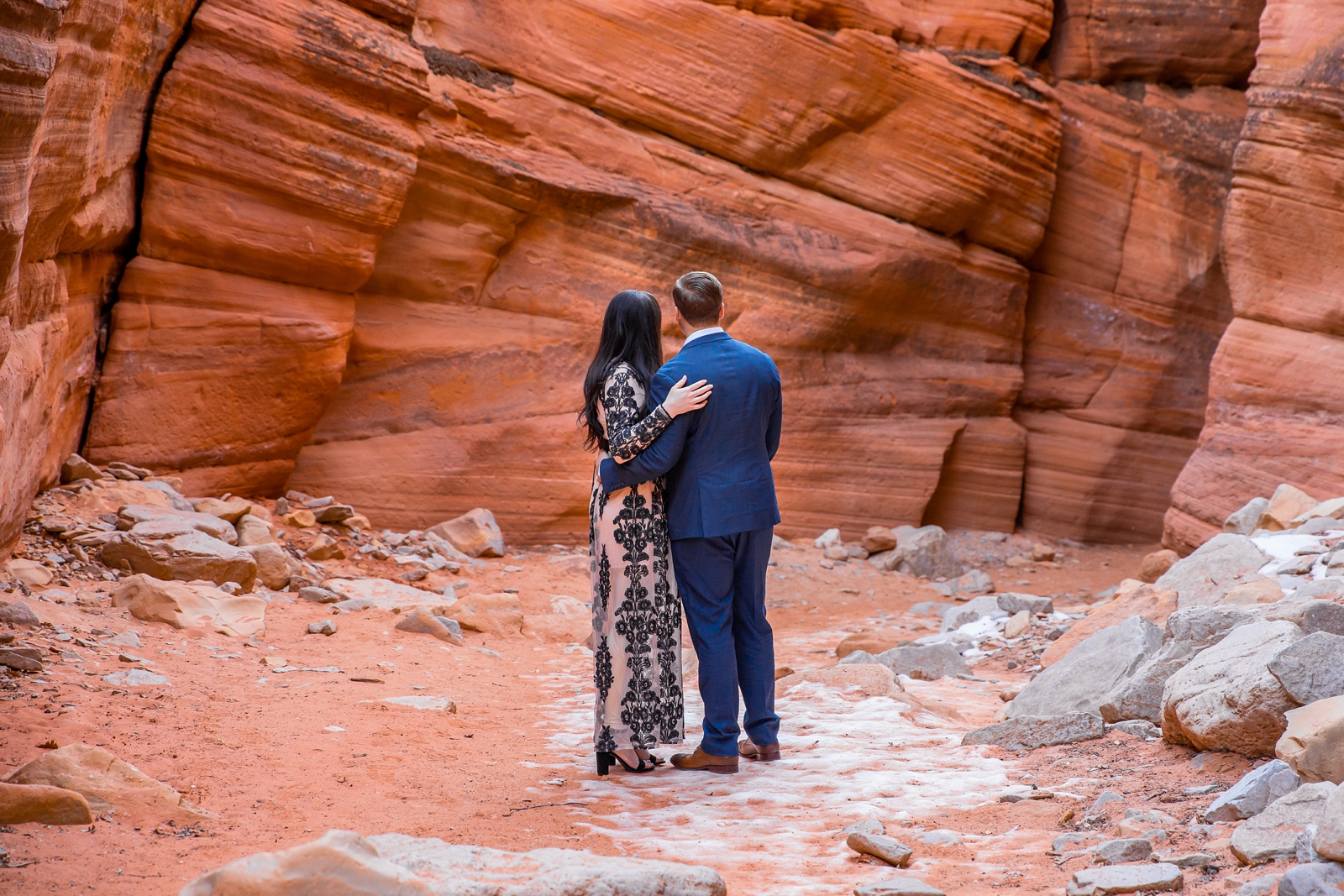 Off the beaten path Utah engagement session photos.