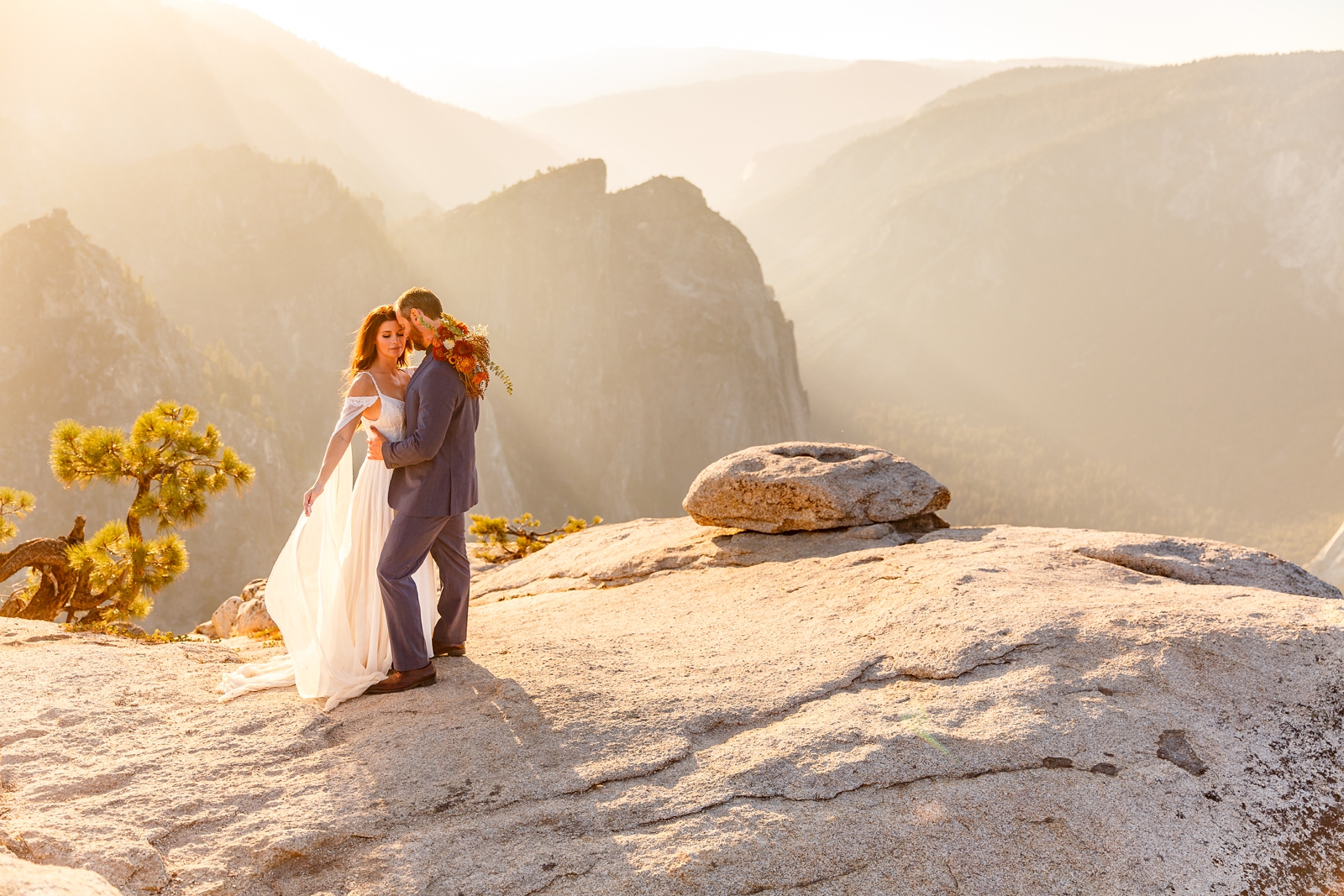 Magical Taft Point Yosemite elopement.