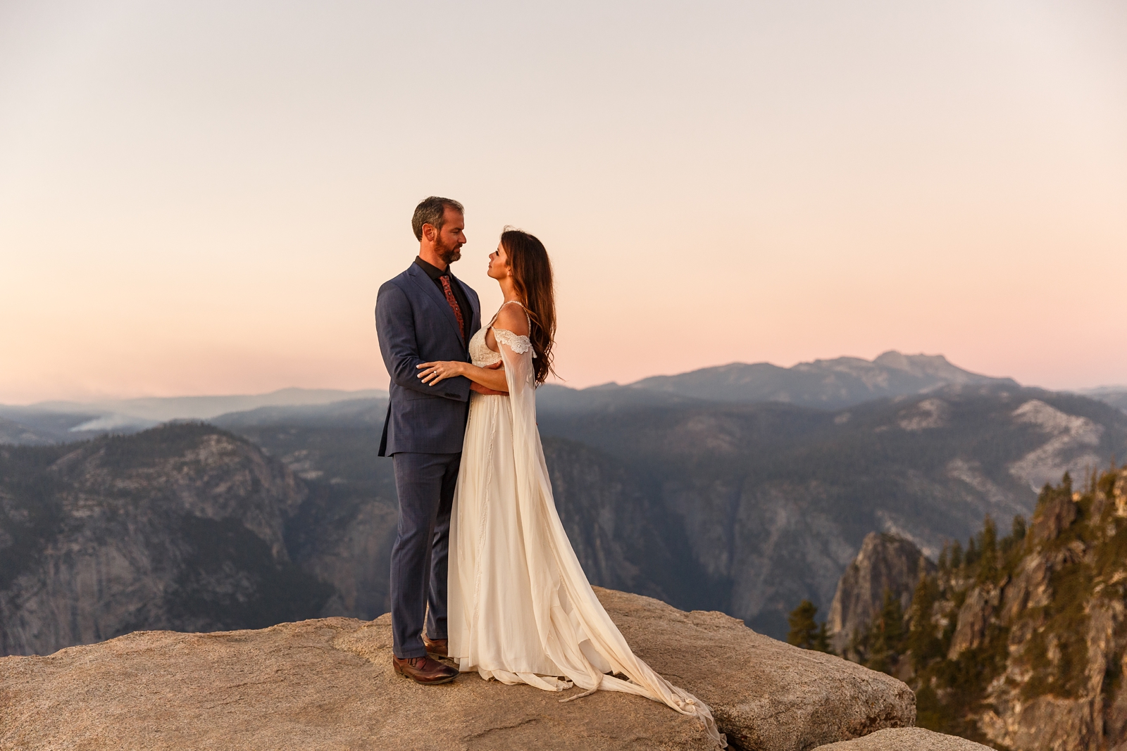 Dreamy moments at this couple's intimate Taft Point elopement.