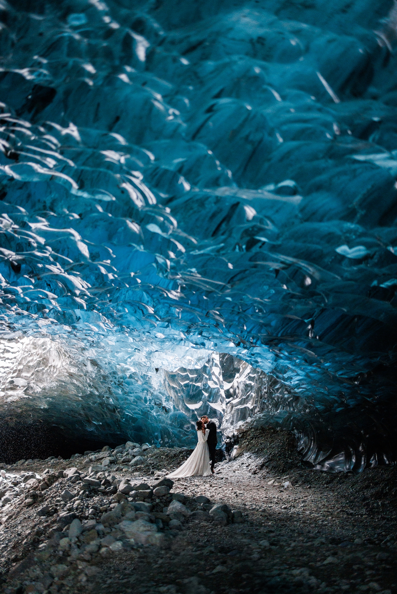 An epic Iceland elopement in Vatnajokull National Park.