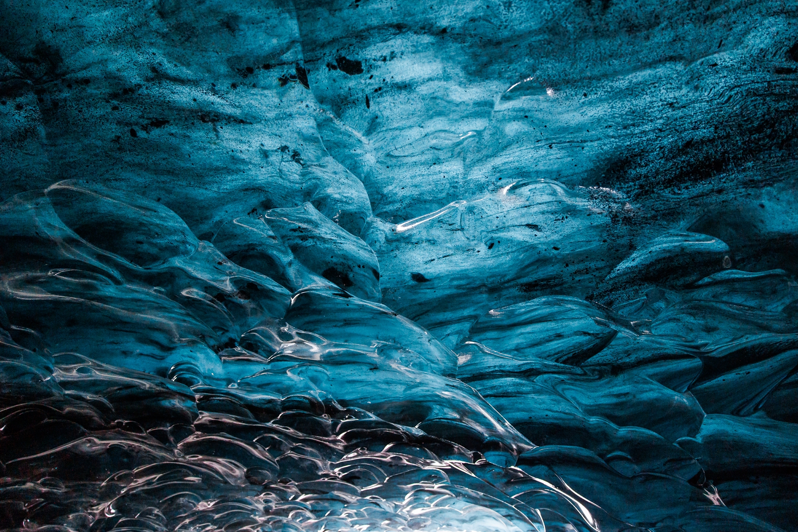 Iceland's ice caves are the perfect venue for your adventurous elopement.