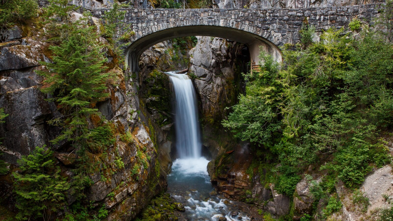 photo of Christine Falls in Mount Rainer National Park