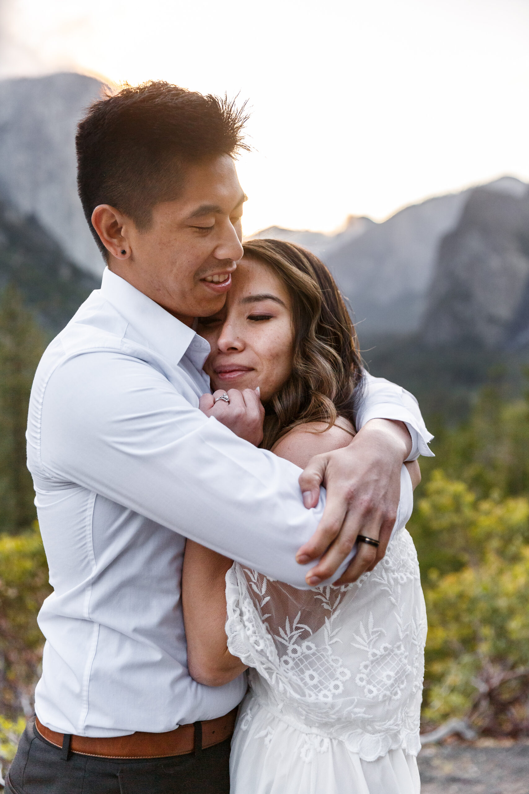 intimate moment between a couple during their After Wedding Photoshoot