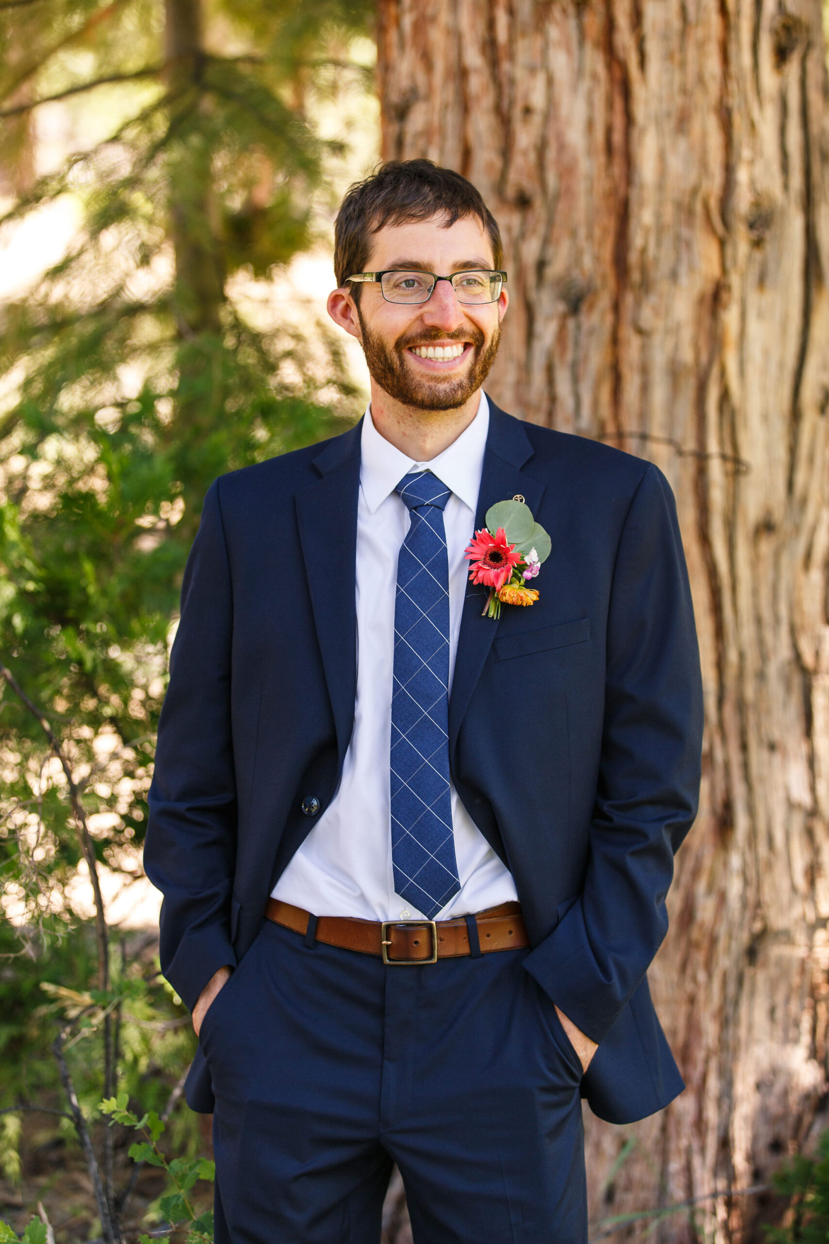 groom portrait in nature