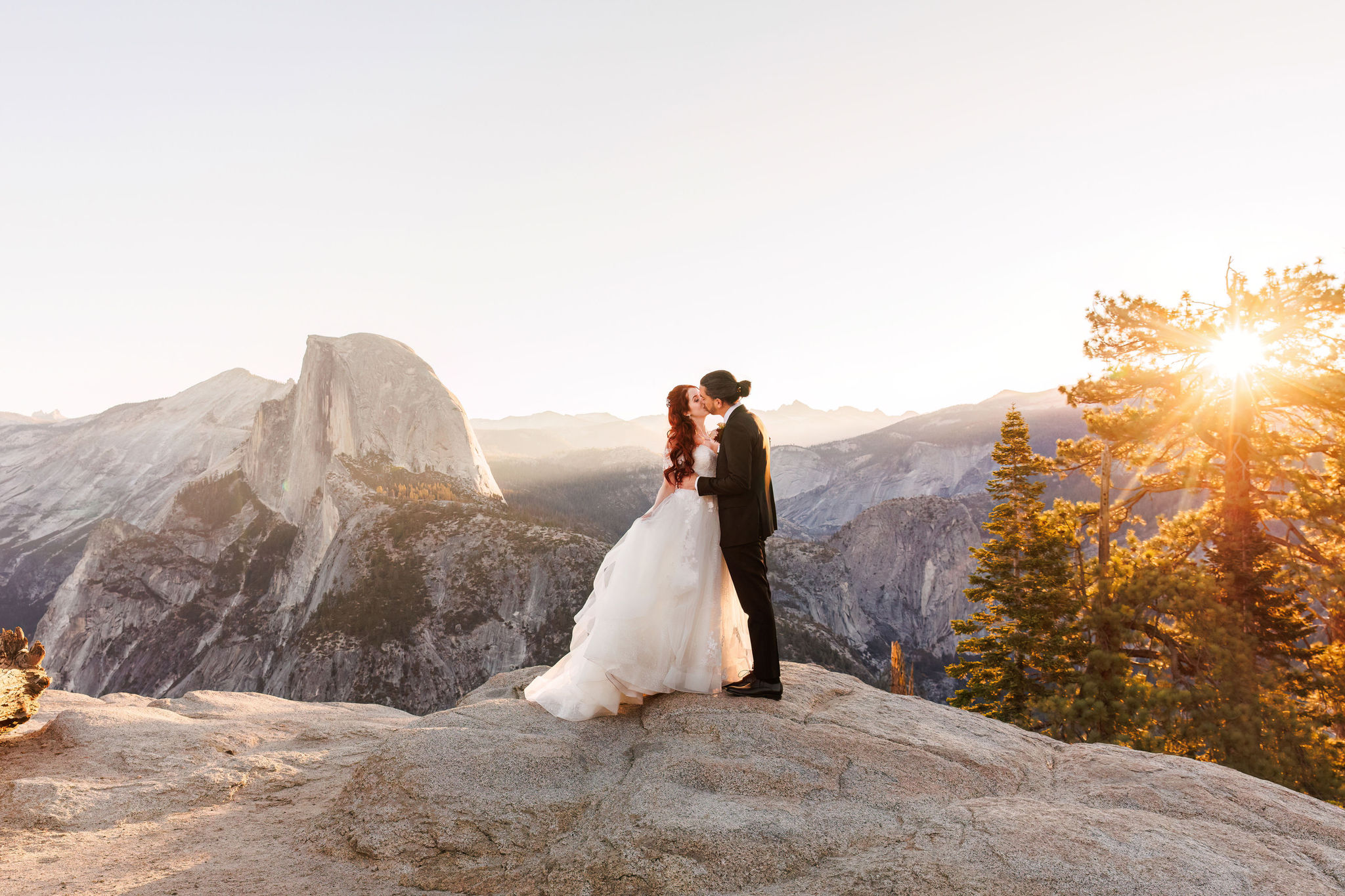 sunrise Yosemite elopement photos 