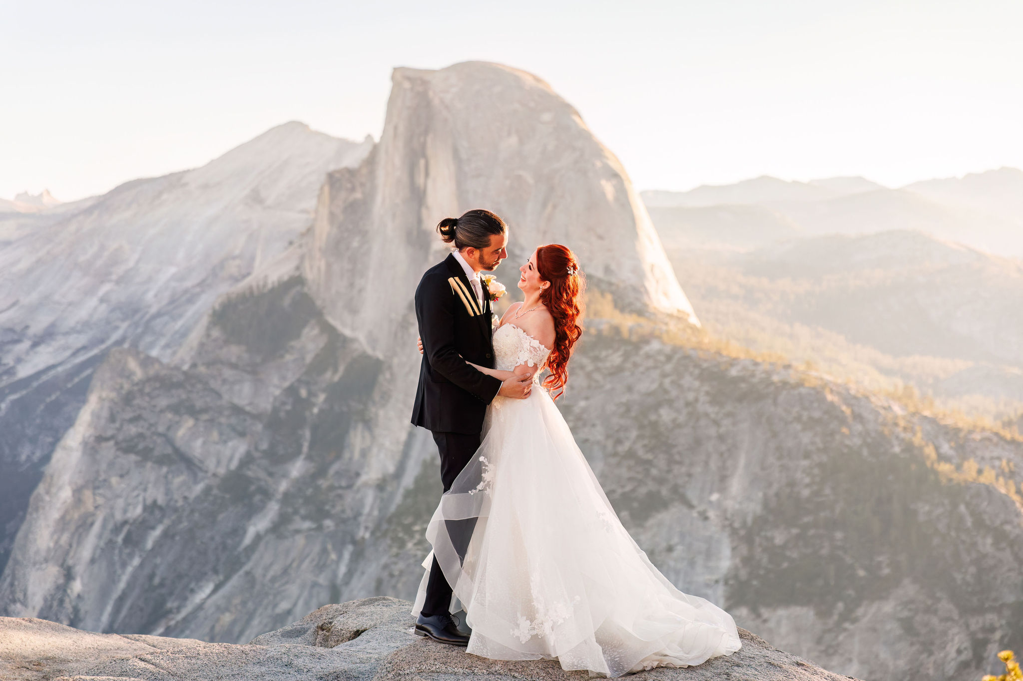 sunrise bridal portraits 