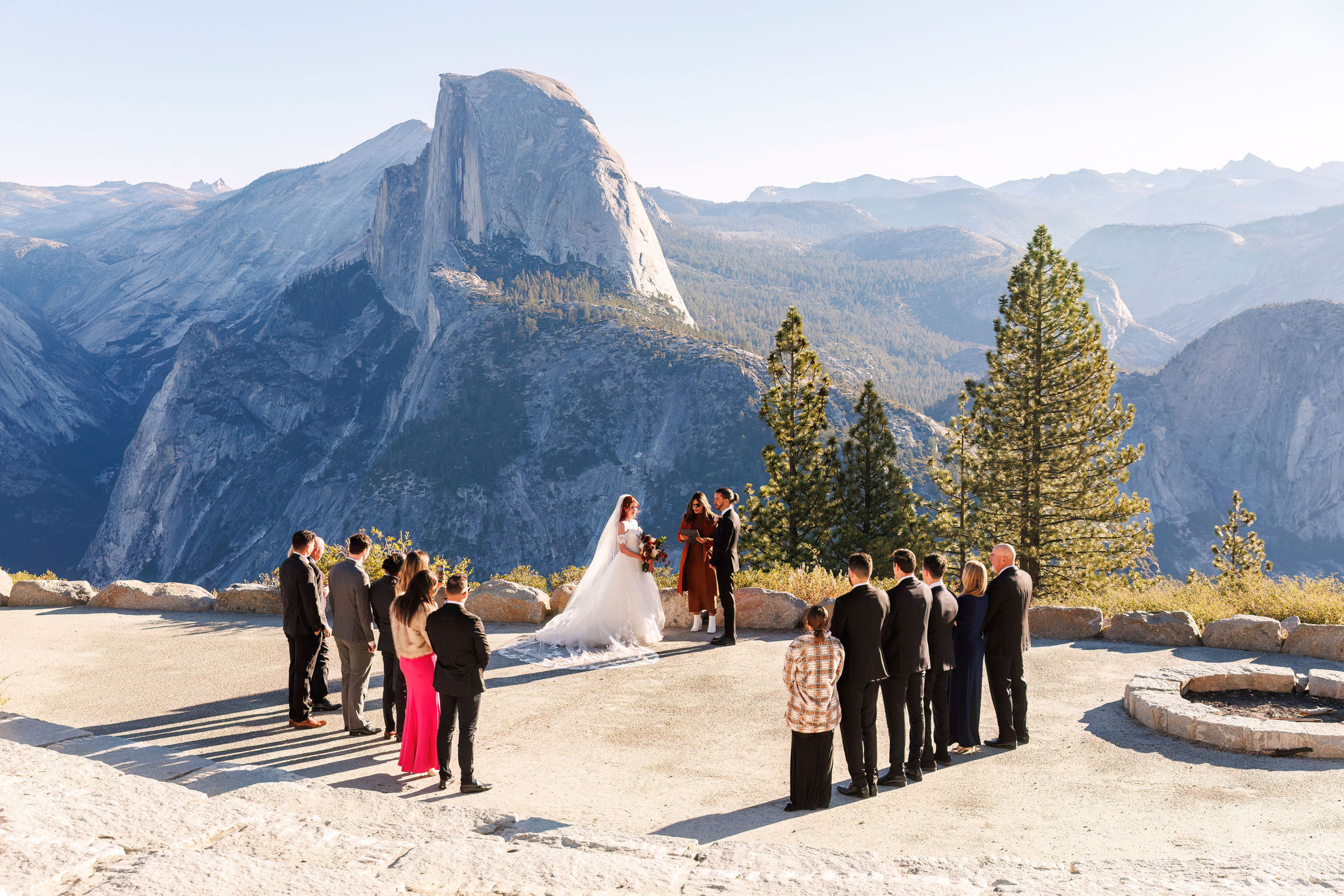 Yosemite elopement ceremony