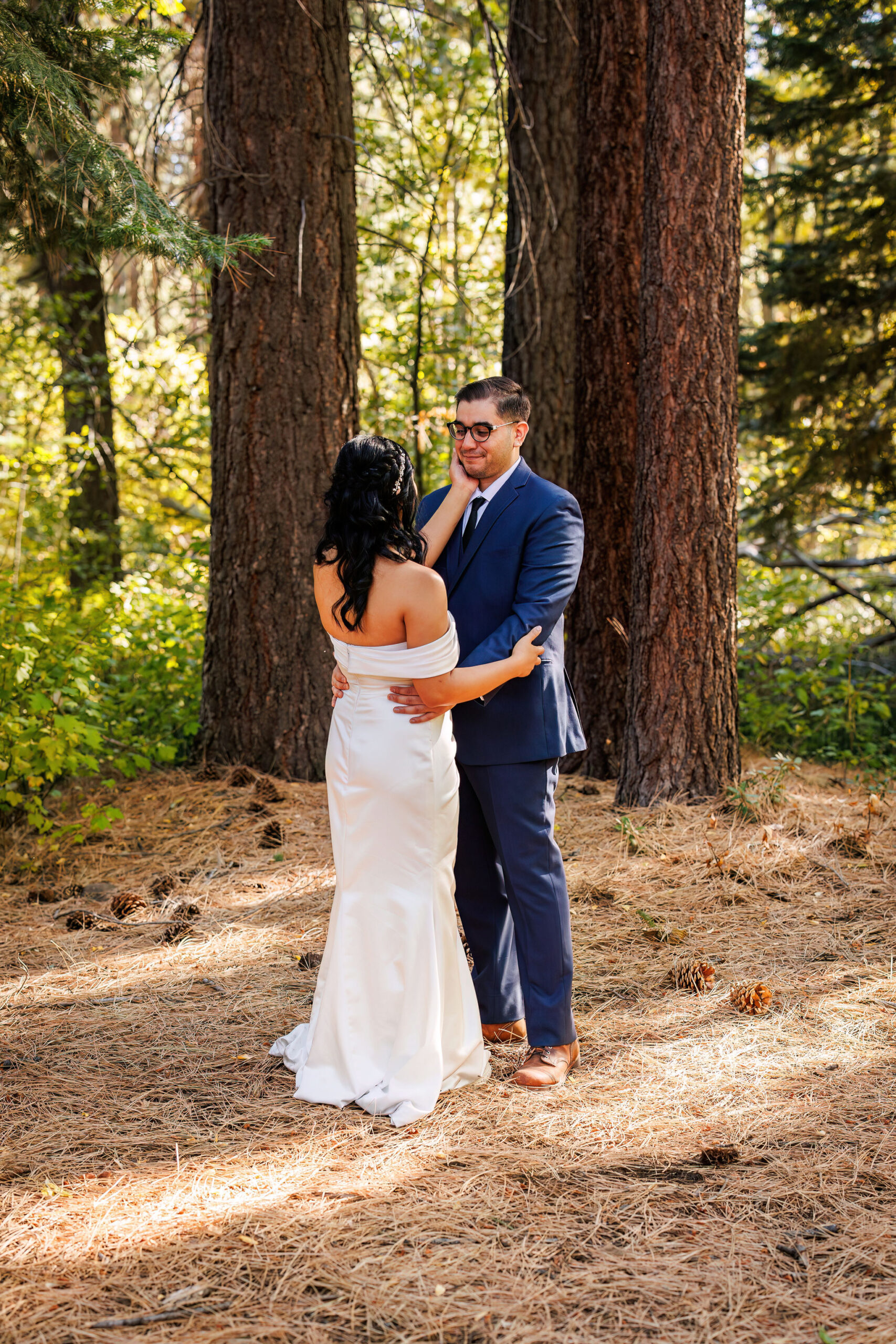 bride and groom for their Elopement in Lake Tahoe