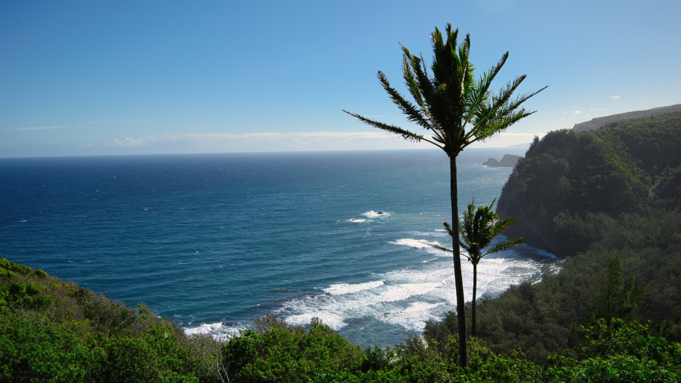 a beach in a sacred valley in Hawaii