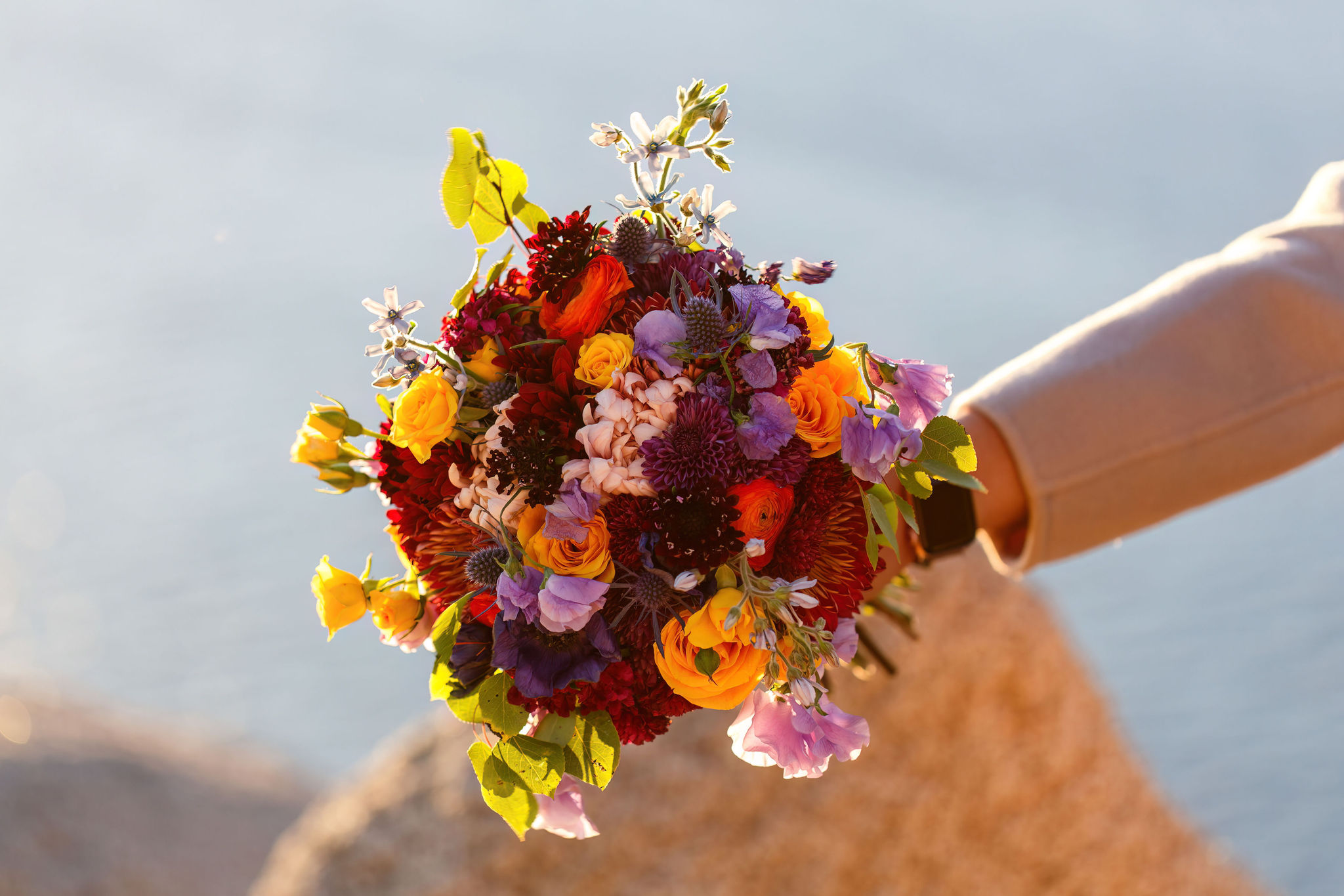 the bride's beautiful bouquet