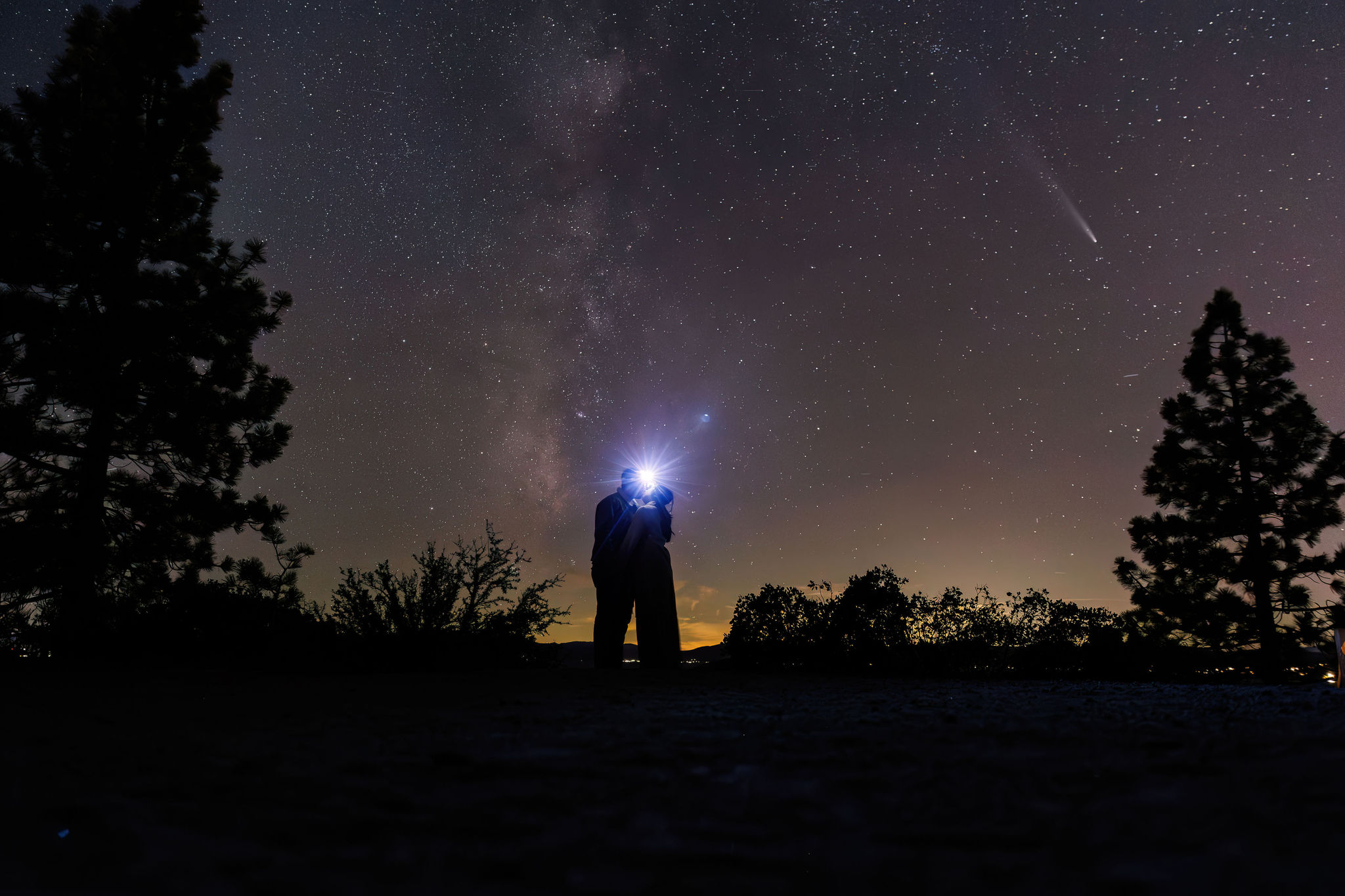 star elopement photos in Lake Tahoe