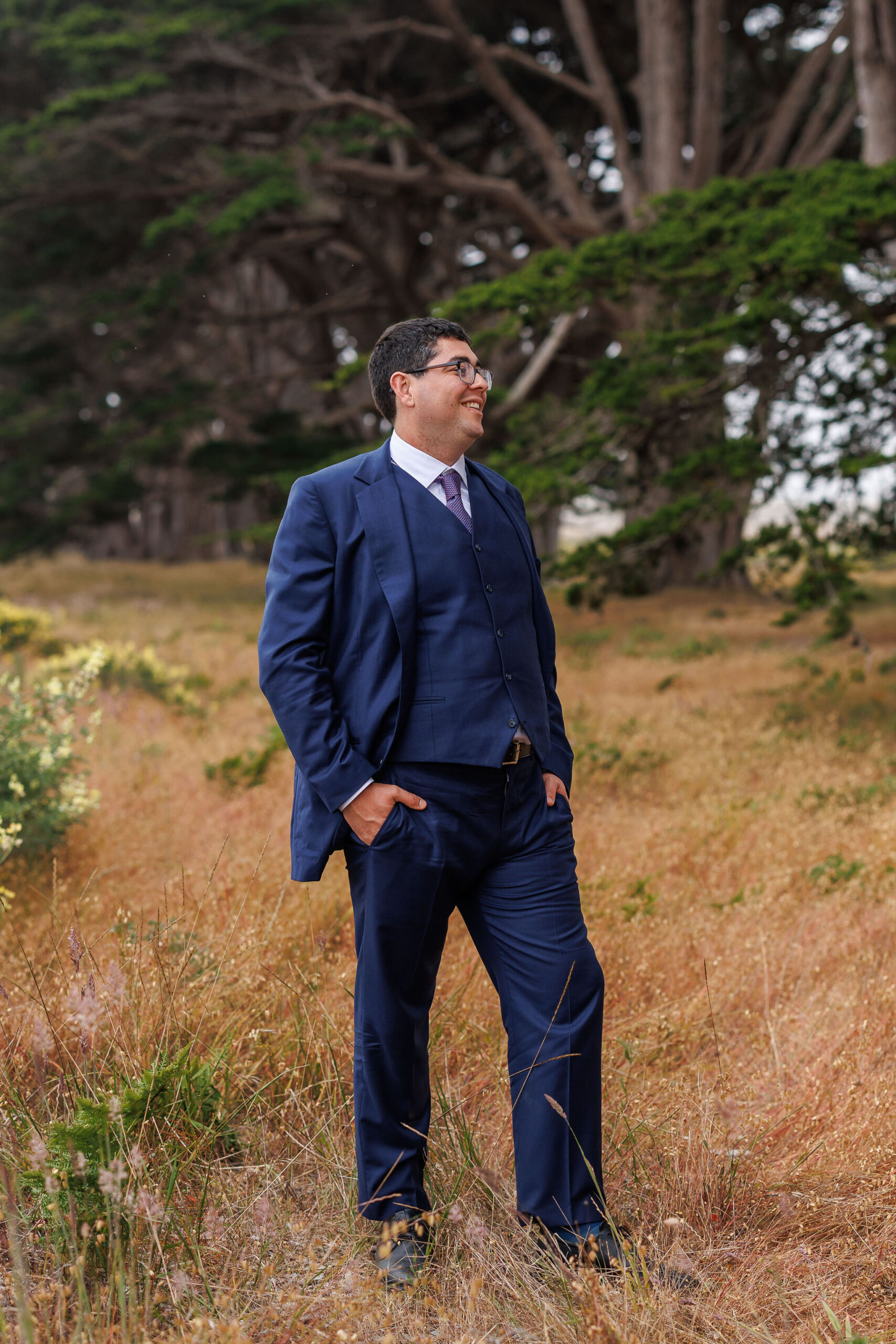 groom portrait for a Point Reyes elopement